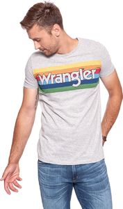 Wrangler Koszulka męska Rainbow Tee mid Grey Mel r. L (W7A80FQ37) 1