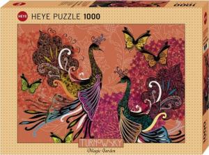 Heye Puzzle 1000 elementów - Pawie i motyle 1