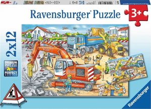 Ravensburger Puzzle 2x12 elementów - Plac budowy 1