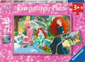 Ravensburger Puzzle 2x12 elementów - W świecie Księżniczek 1