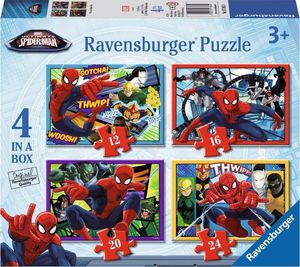 Ravensburger Puzzle 4w1 12/16/20/24 elementy - Ultimate Spider-Man 1