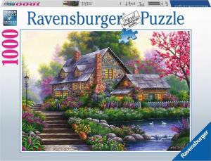 Ravensburger Puzzle 1000 elementów Romantyczny domek 1