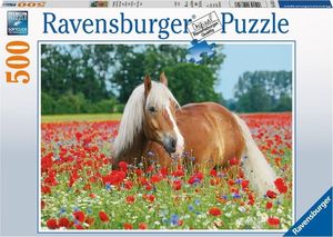 Ravensburger Puzzle 500 elementów Koń na łące maków 1
