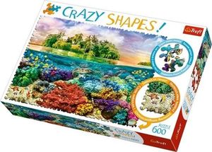 Trefl Puzzle 600 elementów Crazy Shapes - Tropikalna wyspa 1