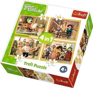Trefl Puzzle 4w1 Rodzina Treflików - Przygotowania do balu 1
