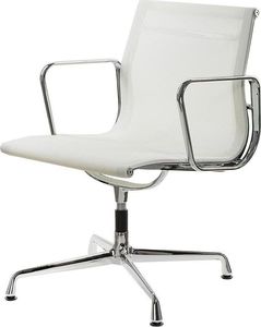 Krzesło biurowe D2 Design Fotel konf. CH1081T,biała siateczka,chromowane uniwersalny 1