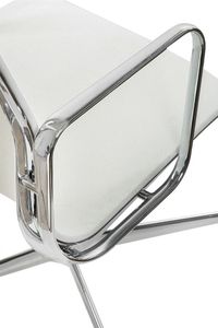 Krzesło biurowe D2 Design Fotel konf. CH1081T,biała siateczka,chromowane uniwersalny 2