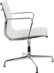 Krzesło biurowe D2 Design Fotel konf. CH1081T,biała siateczka,chromowane uniwersalny 6