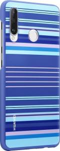Huawei P30 Lite Plecki dekoracyjne TPU Niebieskie linie 3