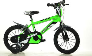 Dino bikes Rower dla dzieci zielony 14" 1