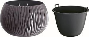 Prosperplast Doniczka Bowl Sandy antracytowy 37cm (DSK370-S433) 2