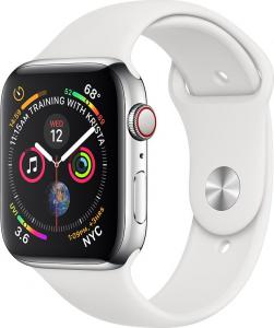 Smartwatch Apple Watch 4 GPS + Cellular 40mm Stainless Steel Biały  (MTVJ2WB/A) 1