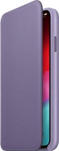 Apple Etui skórzane folio iPhone XS Max - liliowe 3