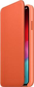 Apple Etui skórzane folio iPhone XS Max - oranż 3