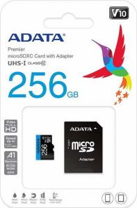 Karta ADATA Premier MicroSDXC 256 GB Class 10 UHS-I/U1 A1 V10 (AUSDX256GUICL10A1-RA1) 3