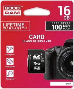 GoodRam S1A0 SDHC 16 GB Class 10 UHS-I/U1 V10 (S1A0-0160R12