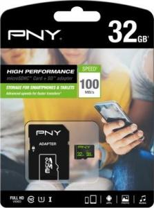 Karta PNY MicroSD 32 GB Class 10  (SDU32GHIGPER-1-EF) 1