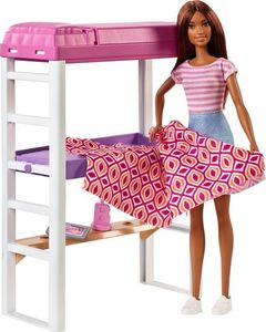 Lalka Barbie Mattel Mebelki i lalka zestaw z sypialnią (DVX51/FXG52) 1