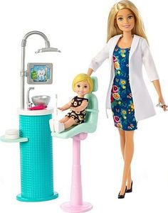 Lalka Barbie Mattel Kariera - Dentystka z zestawem (DHB63/FXP16) 1