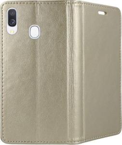 TelForceOne Pokrowiec Smart Magnetic do Samsung A40 złoty 2