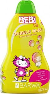 Barwa Bebi Kids Shampoo & Bubble Bath 2w1 Bubble Gum 380ml 1