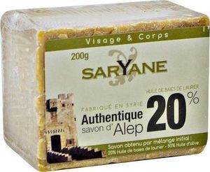 Saryane Mydło w kostce Aleppo Soap 20% oliwy z oliwek 200g 1