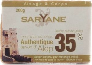 Saryane Mydło w kostce Aleppo Soap 35% oleju laurowego 200g 1