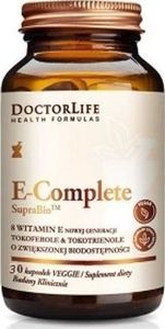 Doctor Life DOCTOR LIFE_E-Complete SupraBio 8 witamin E nowej generacji suplement diety 30 kapsułek 1