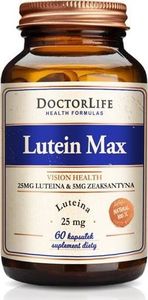Doctor Life DOCTOR LIFE_Lutein Max luteina 25mg + zeaksantyna 5mg suplement diety 60 kapsułek 1