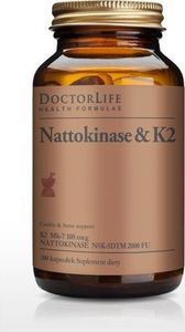 Doctor Life DOCTOR LIFE_Nattokinase K2 K2 Mk-7 100mg suplement diety 100 kapsułek 1