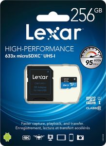 Karta Lexar 633x MicroSDXC 256 GB Class 10 UHS-I/U3 A1 V30 (LSDMI256BBNL633A) 1