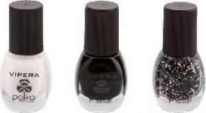 Vipera Zestaw lakierów do paznokci Set Artistic Manicure 03 Black & White 3x5.5ml 2