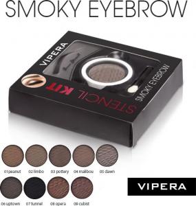Vipera Zestaw Smoky Eyebrow Stencil Kit 02 Limbo 4.5g 1