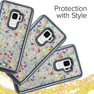Zizo Zizo Liquid Glitter Star Case - Etui Samsung Galaxy S9 (black) 4
