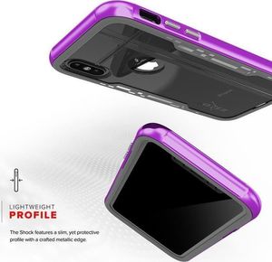 Zizo Zizo Shock Case - Pancerne Etui Iphone X Z Hartowanym Szkłem Na Ekran (purple/gray) 11