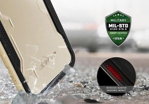 Zizo Zizo Shock Case - Pancerne Etui Iphone X Z Hartowanym Szkłem Na Ekran (purple/gray) 5