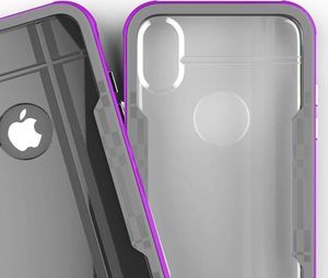 Zizo Zizo Shock Case - Pancerne Etui Iphone X Z Hartowanym Szkłem Na Ekran (purple/gray) 8