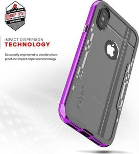 Zizo Zizo Shock Case - Pancerne Etui Iphone X Z Hartowanym Szkłem Na Ekran (purple/gray) 9