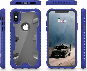 Zizo Zizo Proton Case - Pancerne Etui Iphone X Ze Szkłem 9h Na Ekran (blue/trans Clear) 2