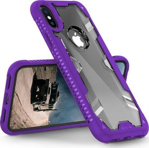 Zizo Zizo Proton Case - Pancerne Etui Iphone X Ze Szkłem 9h Na Ekran (purple/trans Clear) 3