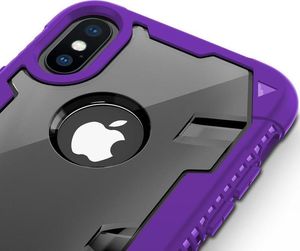 Zizo Zizo Proton Case - Pancerne Etui Iphone X Ze Szkłem 9h Na Ekran (purple/trans Clear) 6