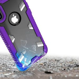 Zizo Zizo Proton Case - Pancerne Etui Iphone X Ze Szkłem 9h Na Ekran (purple/trans Clear) 10
