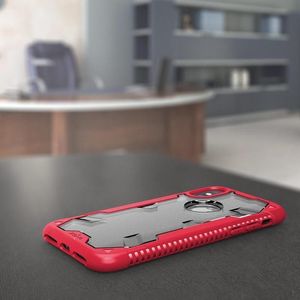 Zizo Zizo Proton Case - Pancerne Etui Iphone X Ze Szkłem 9h Na Ekran (crimson Red/trans Clear) 2
