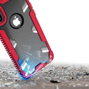 Zizo Zizo Proton Case - Pancerne Etui Iphone X Ze Szkłem 9h Na Ekran (crimson Red/trans Clear) 10