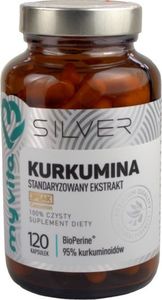 MYVITA MYVITA_Silver Kurkumina 100% czysty suplement diety 120 kapsułek 1
