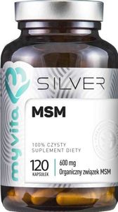 MYVITA MYVITA_Silver MSM 600 mg 100% czysty suplement diety 120 kapsułek 1
