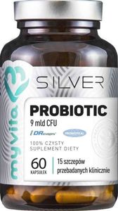 MYVITA MYVITA_Silver Probiotic 9 mld CFU 100% czysty suplement diety 60 kapsułek 1