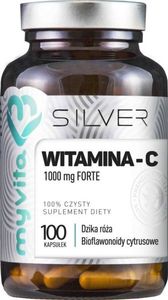 MYVITA MYVITA_Silver Witamina C Forte 1000mg 100% czysty suplement diety 100 kapsułek 1