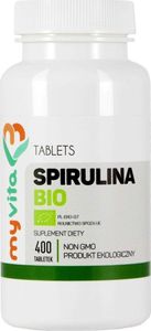MYVITA MYVITA_Spirulina Bio suplement diety 400 tabletek 1