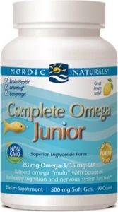 Nordic naturals NORDIC NATURALS_Complete Omega Junior Omega-3 283mg + GLA 35mg suplement diety 90 żelek 1